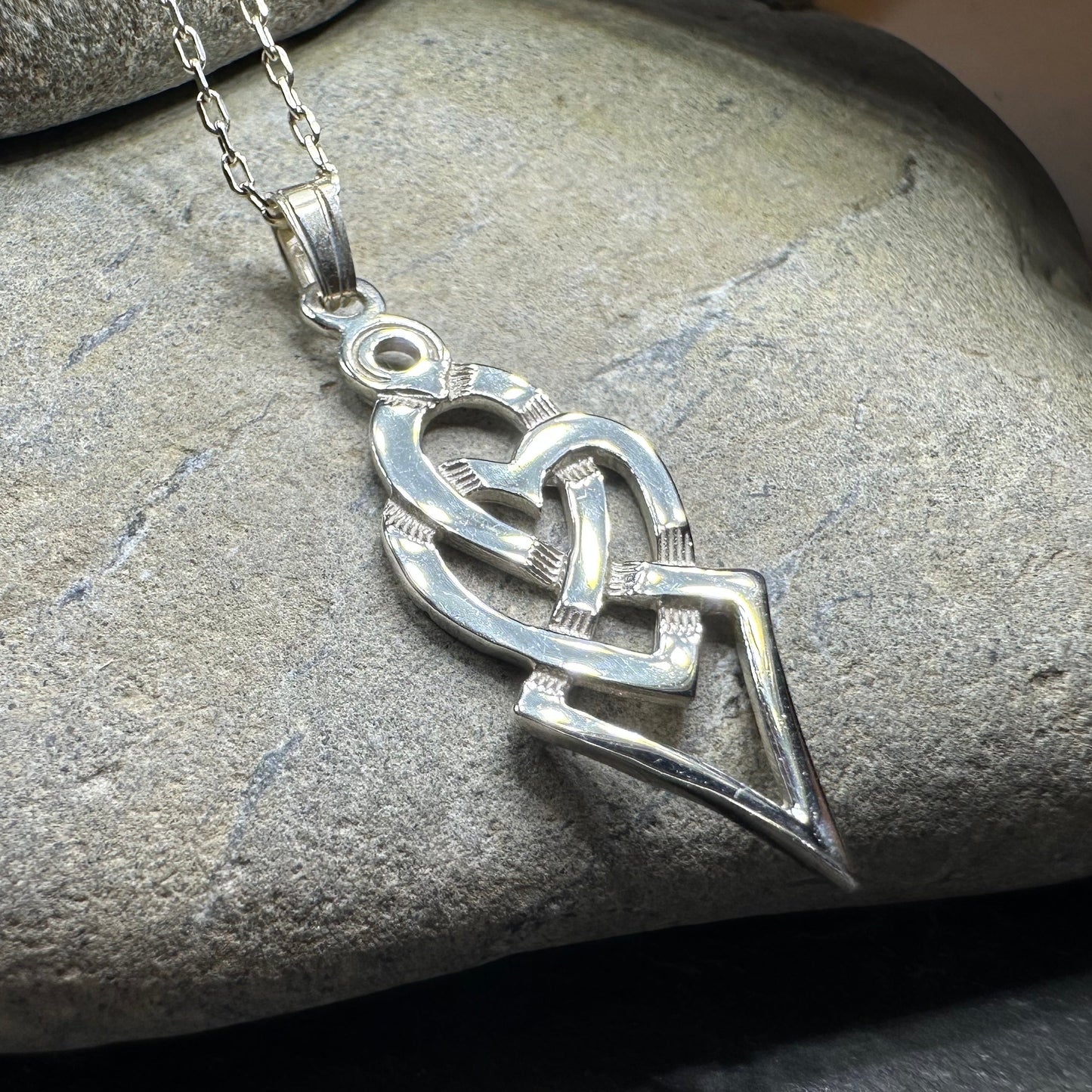 Fior Celtic Love Knot Necklace - Handmade in Scotland — view 11