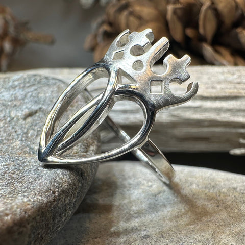 Load image into Gallery viewer, Lady Arieen Scottish Luckenbooth Ring in Sterling Silver