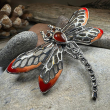 Load image into Gallery viewer, Damsel Dragonfly Marcasite Brooch