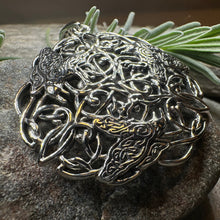 Load image into Gallery viewer, Pictish Triple Celtic Raven Necklace