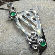 Load image into Gallery viewer, Artisan Large Irish Harp Necklace