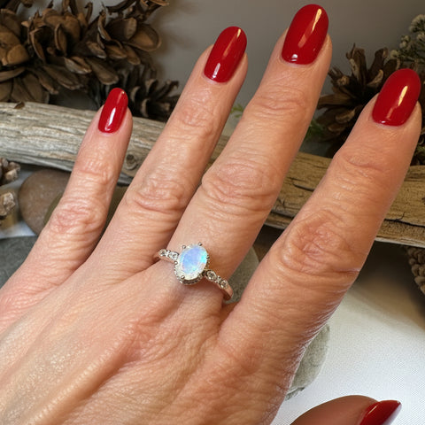 Load image into Gallery viewer, Diana Moonstone Promise Ring