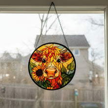 Load image into Gallery viewer, Sweet Highland Cow Suncatcher