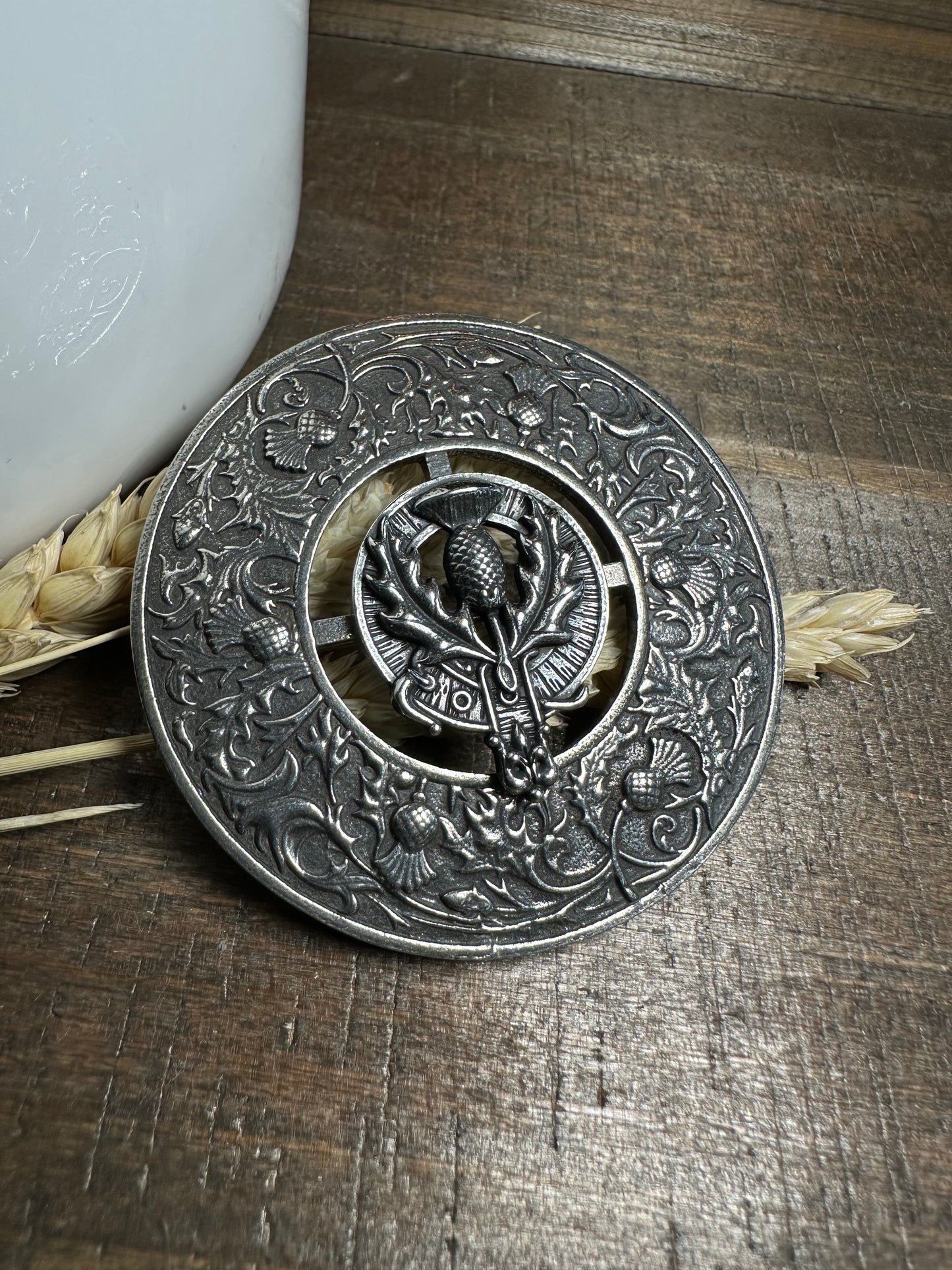 Regal Scotland Thistle Brooch - Handmade in Scotland