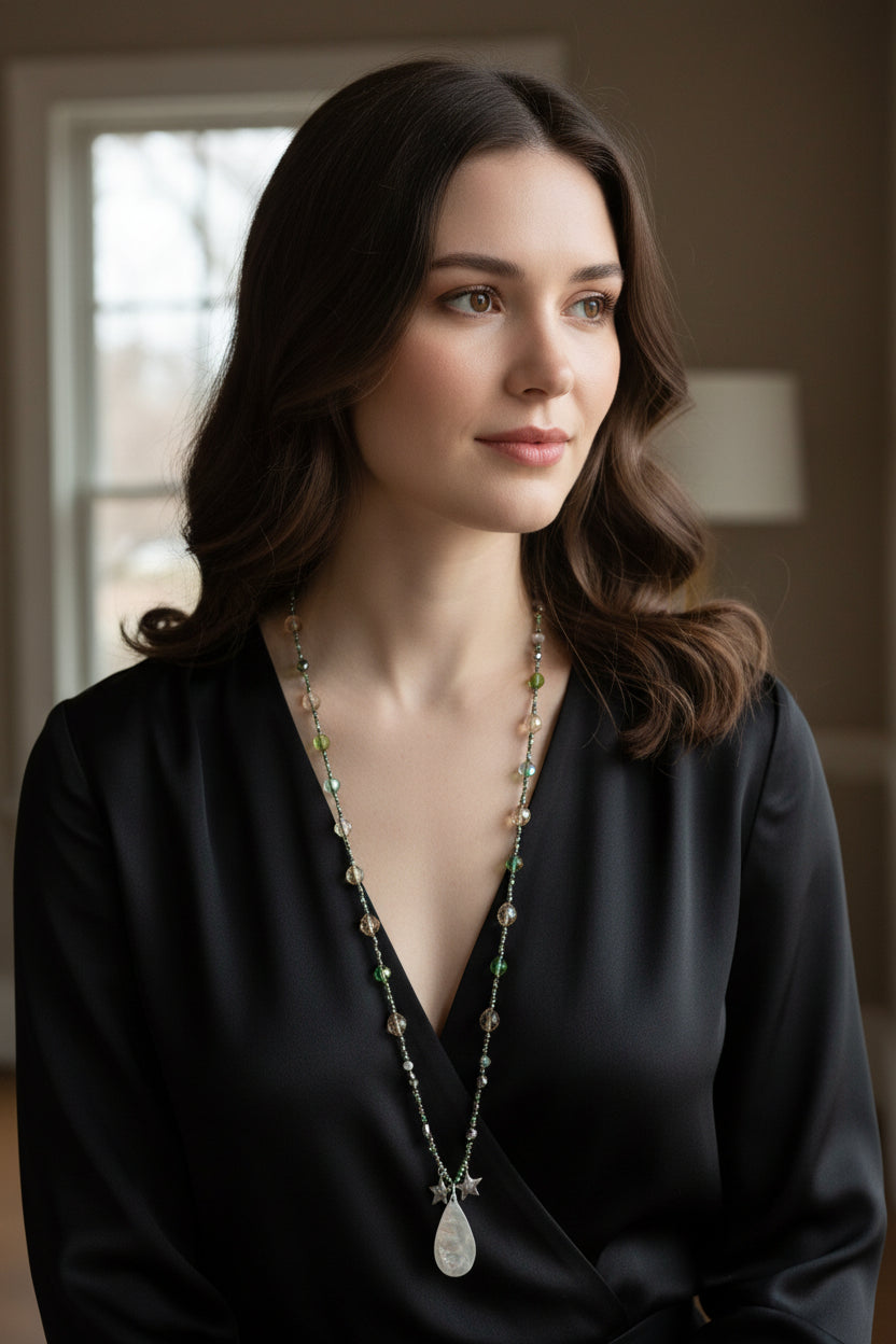 Elven Watersprite Seastar Necklace — view 14