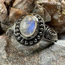 Load image into Gallery viewer, Galilah Celtic Moonstone Ring