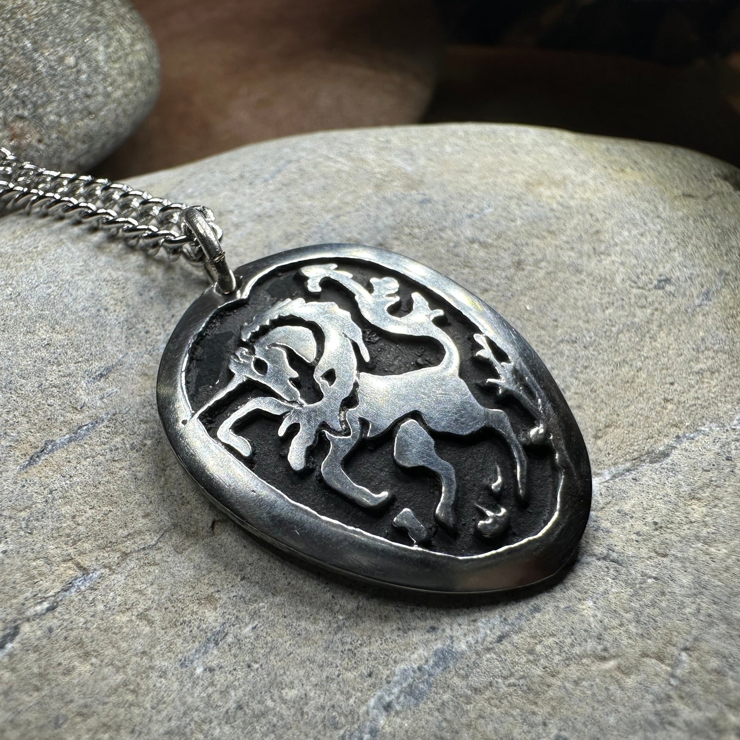 Unicorn of Scotland Pewter Necklace — view 10