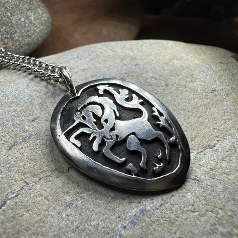 Load image into Gallery viewer, Unicorn of Scotland Pewter Necklace