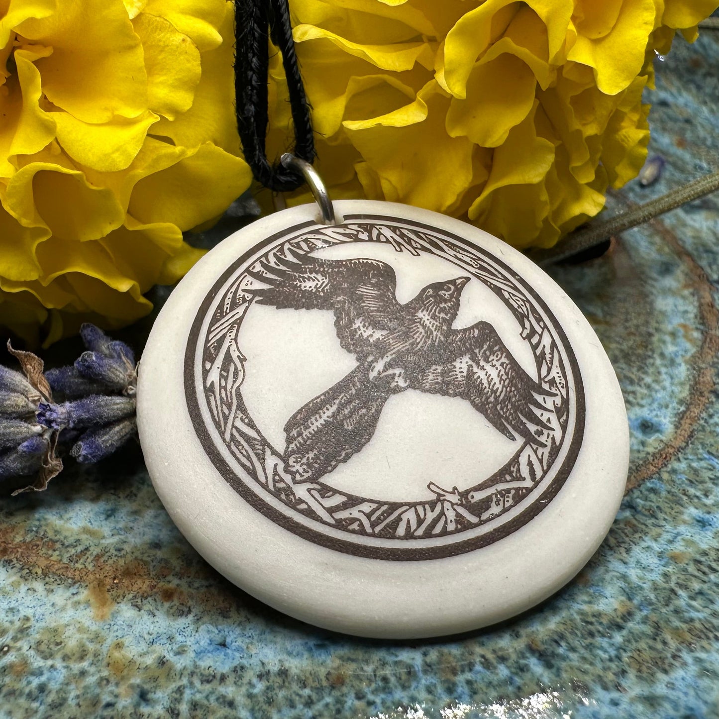 Artisan Raven Necklace - Handmade in the U.S.A.