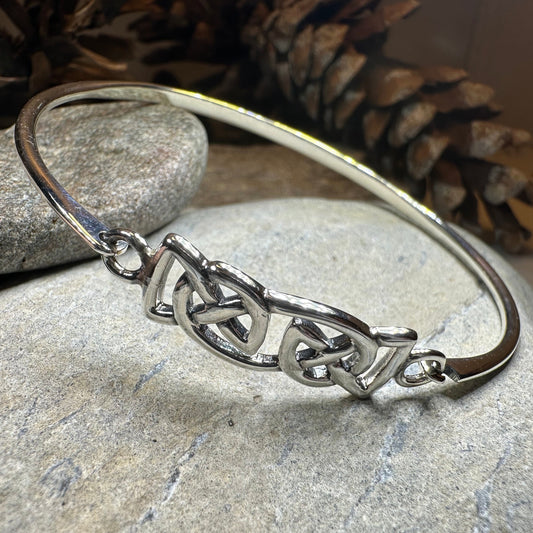 Celtic Love Knot Silver Bracelet in Sterling Silver
