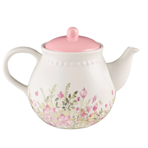 Load image into Gallery viewer, Pink Faith, Hope, Love Ceramic Teapot