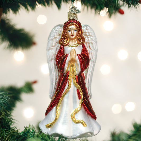 Divinity Angel Ornament - Handblown Glass