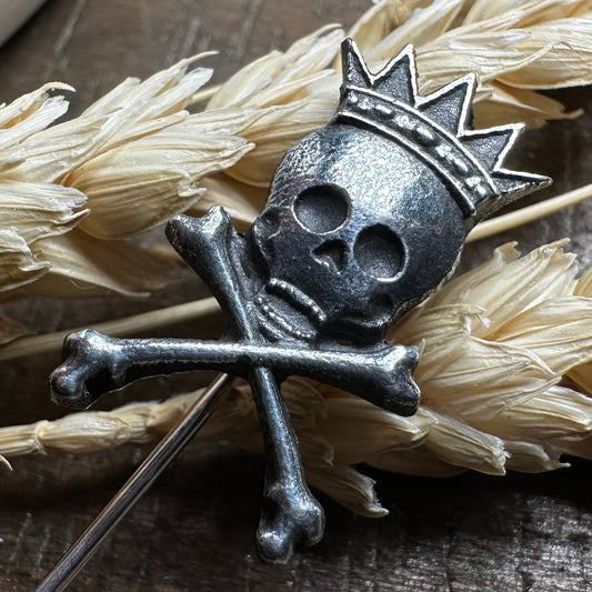 Scottish Skull "King Death" Tie Stick Pin