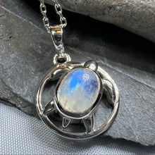 Load image into Gallery viewer, Moonstone Turtle Necklace