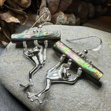 Load image into Gallery viewer, Abalone Frog Earrings