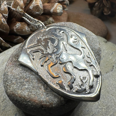 Load image into Gallery viewer, Unicorn of Scotland Medallion Necklace - Handmade in Scotland
