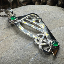 Load image into Gallery viewer, Artisan Large Irish Harp Necklace