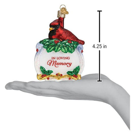 Memorial Cardinal Ornament — view 6
