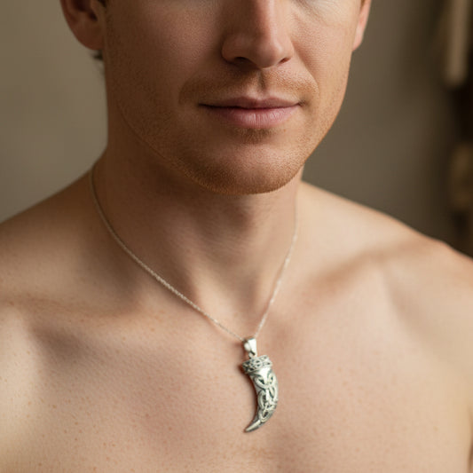 Celtic Wolf Claw Necklace — view 2