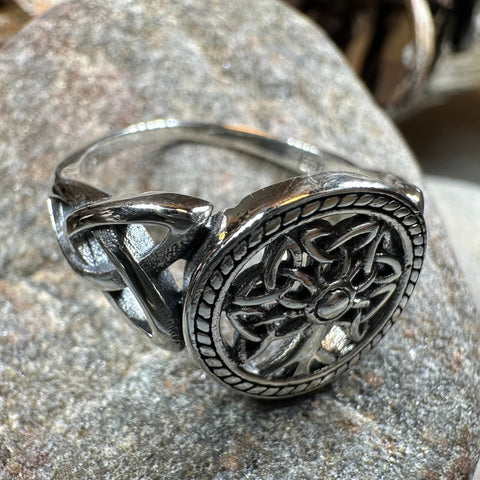 Load image into Gallery viewer, Signet Tree of Life Ring
