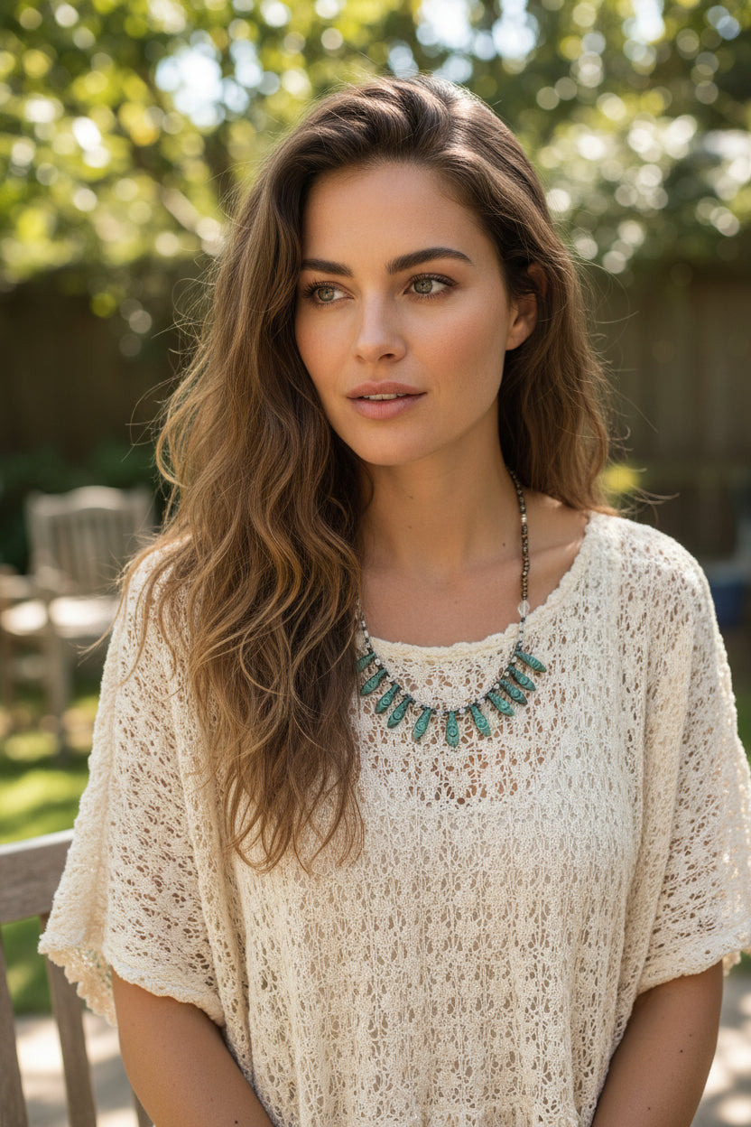 Irish Summer Crystal Necklace — view 6