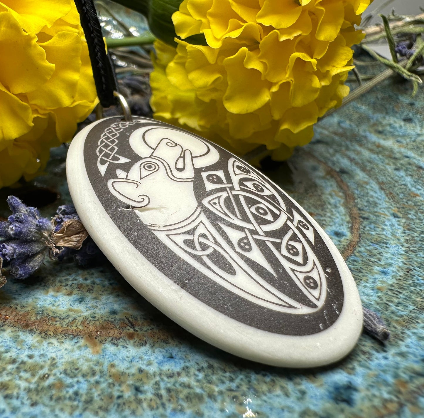 Artisan Celtic Dog Necklace - Handmade in the U.S.A.