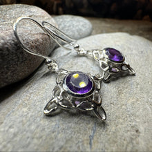 Load image into Gallery viewer, Annalise Gemstone Trinity Knot Earrings