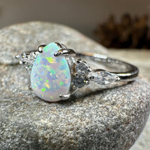 Load image into Gallery viewer, Allure White Fire Opal Ring