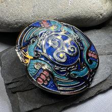 Load image into Gallery viewer, Celtic Birds Enamel Brooch