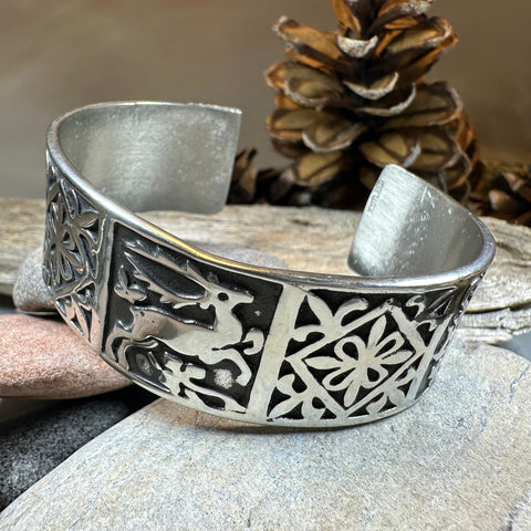 Load image into Gallery viewer, Celtic Stag Cuff Bracelet - Handmade in Scotland