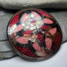 Load image into Gallery viewer, Trinity Knot Enamel Celtic Brooch