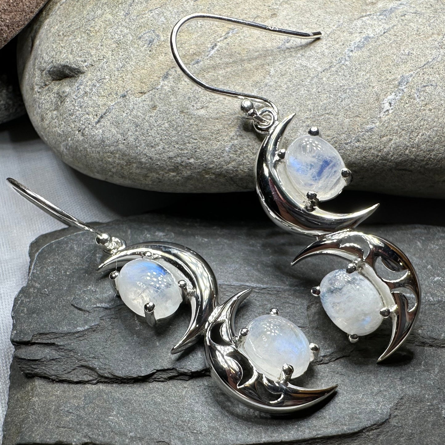 Mystic Dream Moonstone Earrings — view 8