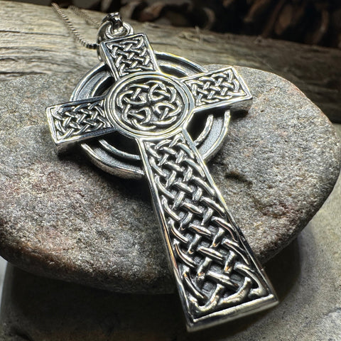 Load image into Gallery viewer, Macaille Celtic Cross Necklace