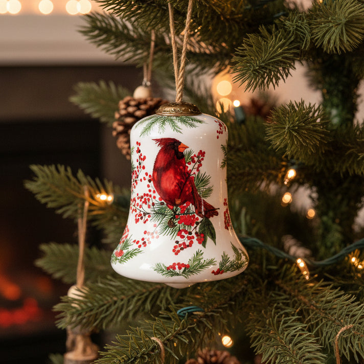 Winter Berries Cardinal Ornament — view 8