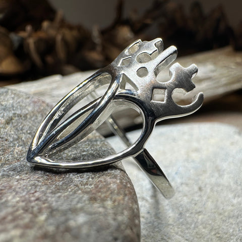 Load image into Gallery viewer, Lady Arieen Scottish Luckenbooth Ring in Sterling Silver