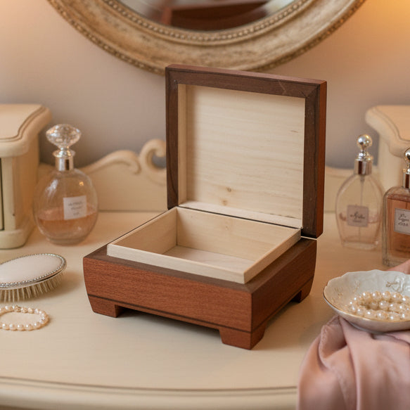 Treble Clef Music Note Keepsake Box - Handmade Wooden Box