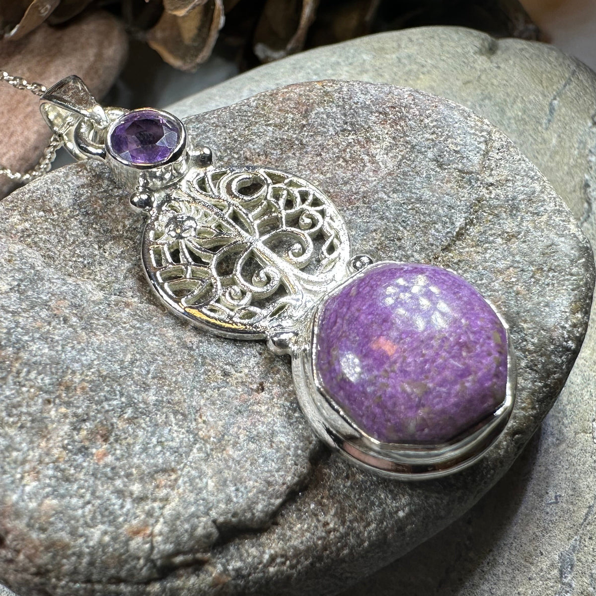 Lessandra Tree of Life Necklace in Sterling Silver — view 10