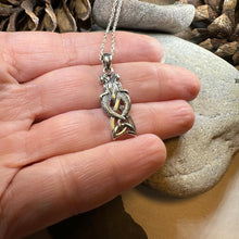 Load image into Gallery viewer, Celtic Mermaid Sisters Necklace