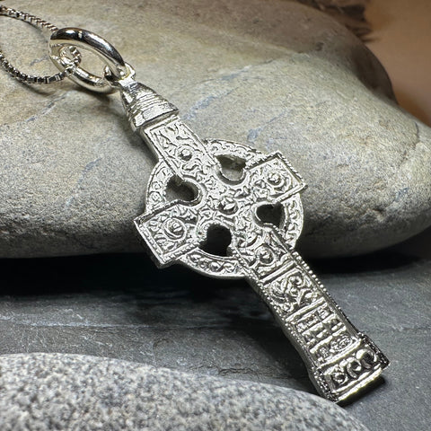 Load image into Gallery viewer, Artisan Irish Ahenny Cross Necklace - Made in Ireland