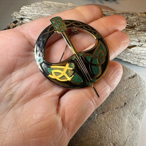 Load image into Gallery viewer, Regal Tara Celtic Brooch