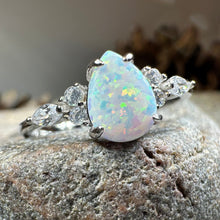 Load image into Gallery viewer, Allure White Fire Opal Ring