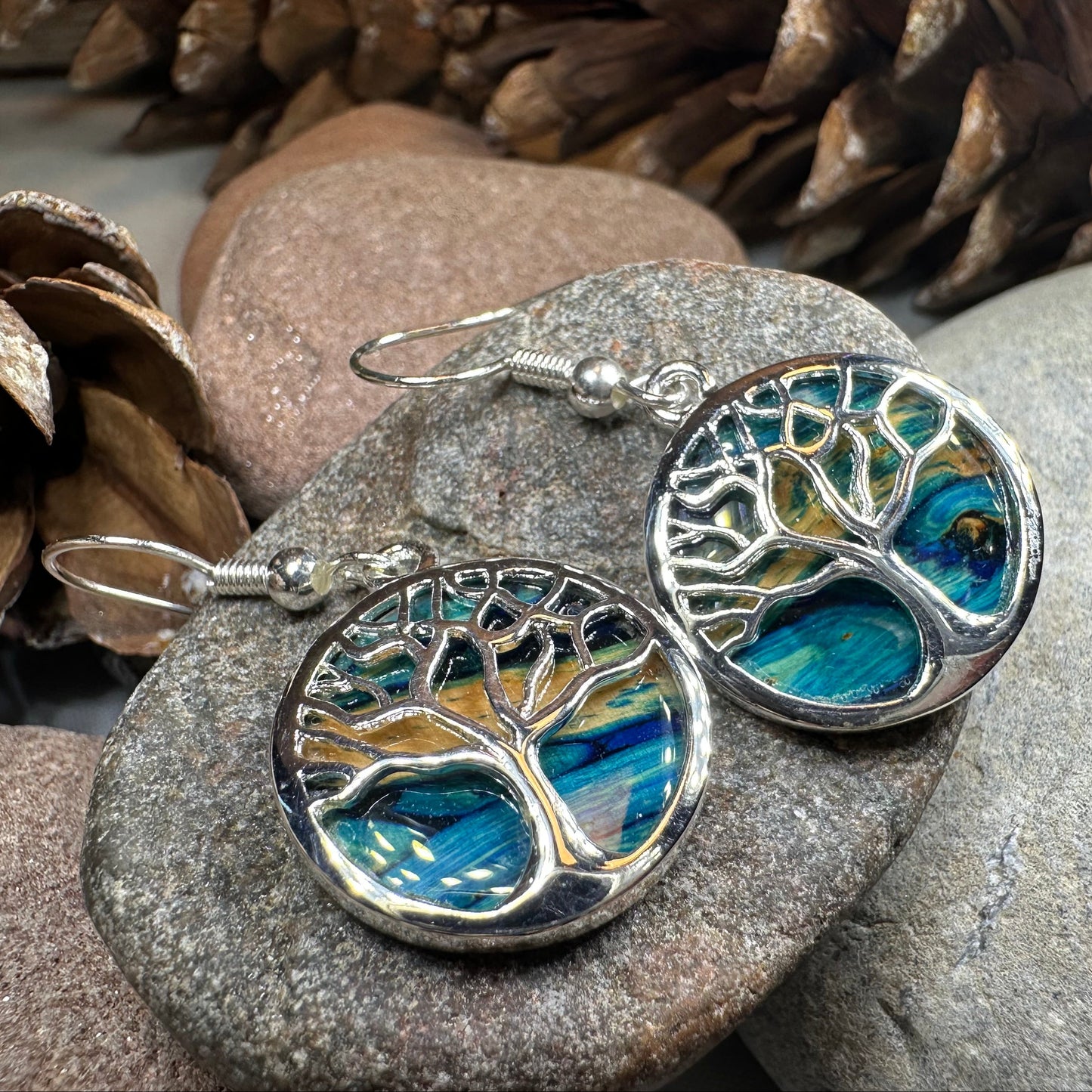Heathergems Tree of Life Earrings from Scotland — view 19
