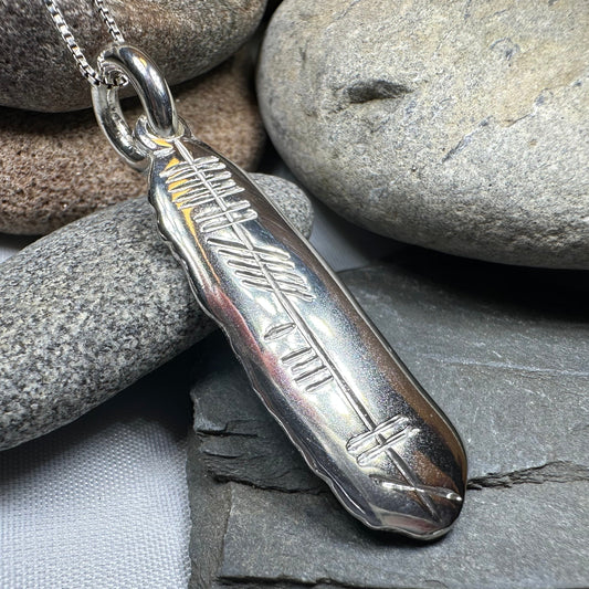 Gaelic My Heart Ogham Necklace - Made in Ireland