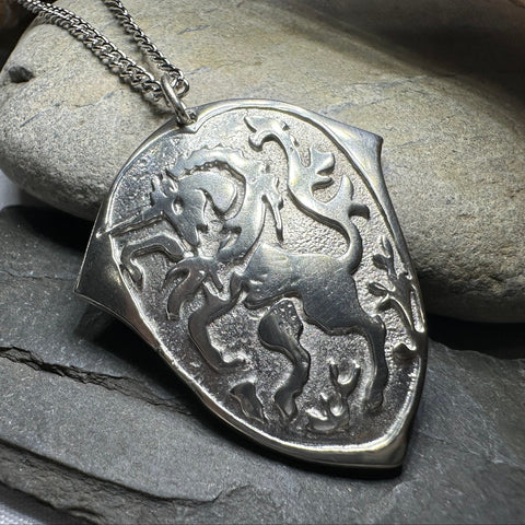 Load image into Gallery viewer, Unicorn of Scotland Medallion Necklace - Handmade in Scotland