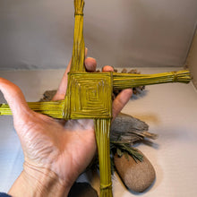 Load image into Gallery viewer, Saint Brigid's Celtic Cross Wall Plaque