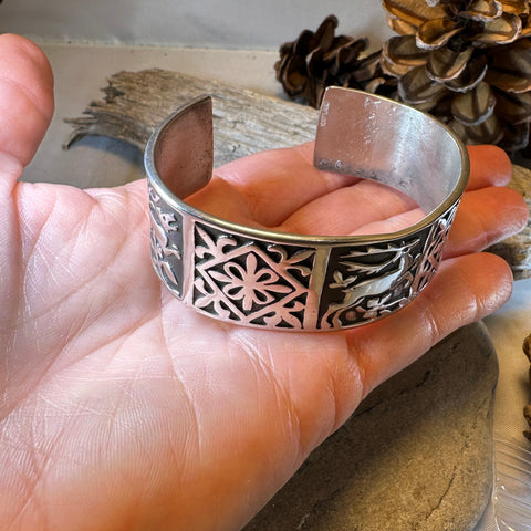 Load image into Gallery viewer, Celtic Stag Cuff Bracelet - Handmade in Scotland