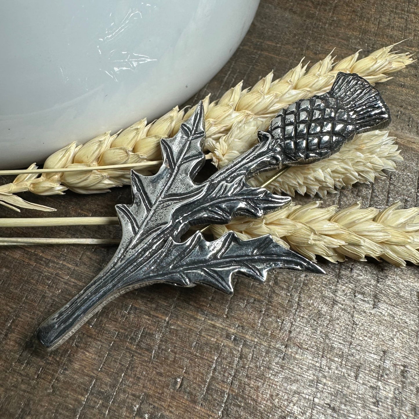 Balmoral Scottish Thistle Kilt Pin - Handmade in Scotland