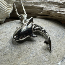 Load image into Gallery viewer, Celtic Shark Necklace