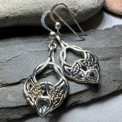 Load image into Gallery viewer, Heart Celtic Knot Earrings