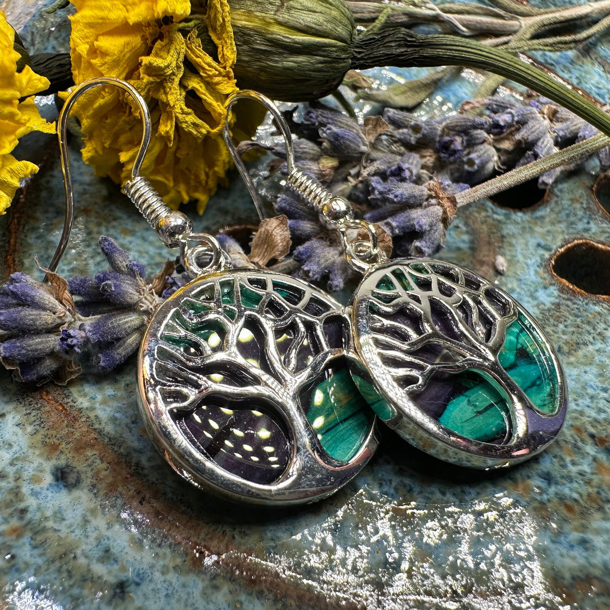 Heathergems Tree of Life Earrings from Scotland